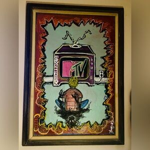 Vibrant Home Art with TV Theme